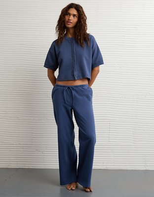 AE Saturday Fleece Button-Up Cardigan