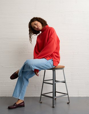 AE Everyday Luxe Mock Neck Sweatshirt