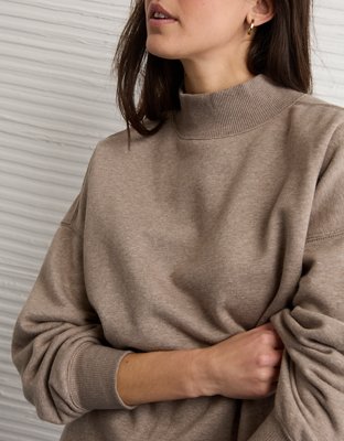 AE Everyday Luxe Mock Neck Sweatshirt
