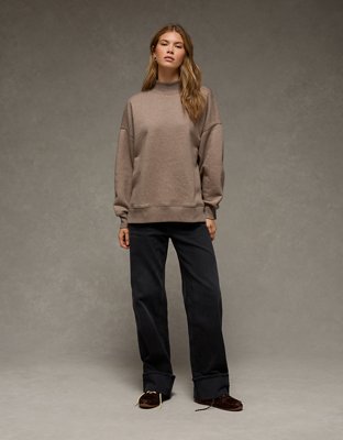 AE Everyday Luxe Mock Neck Sweatshirt