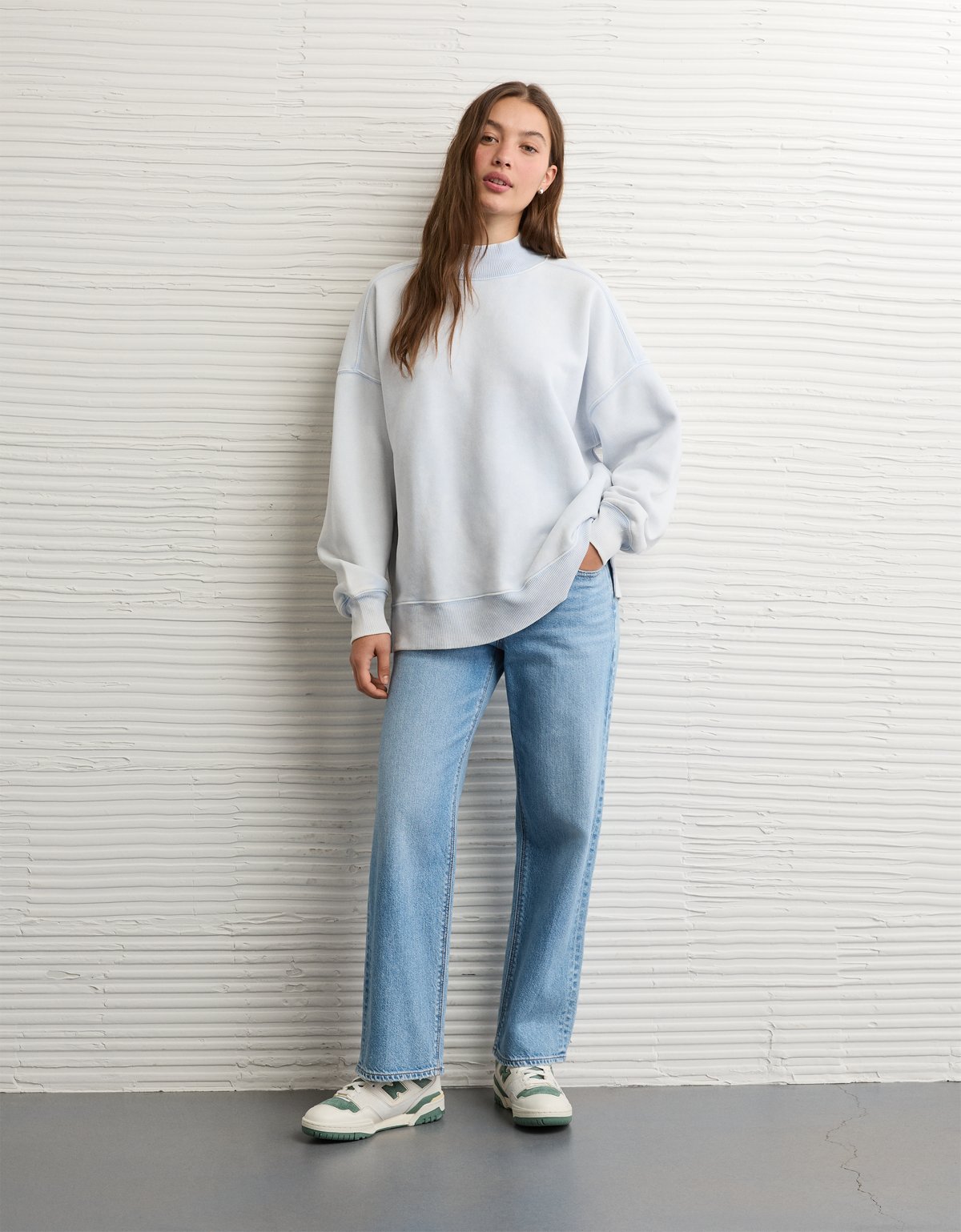 AE Everyday Luxe Mock Neck Sweatshirt - image 5