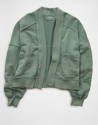 AE Saturday Fleece Cardigan Sweater