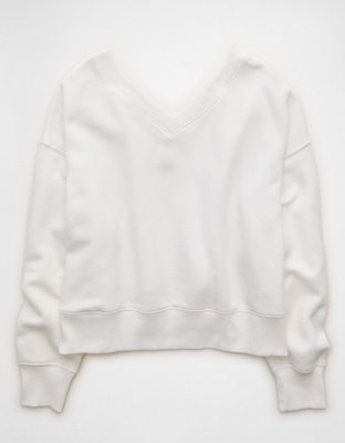 AE Cropped V-Neck Sweatshirt