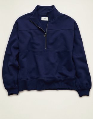 AE Everyday Luxe Quarter-Zip Sweatshirt | American Eagle
