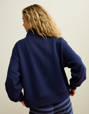 AE Everyday Luxe Quarter-Zip Sweatshirt