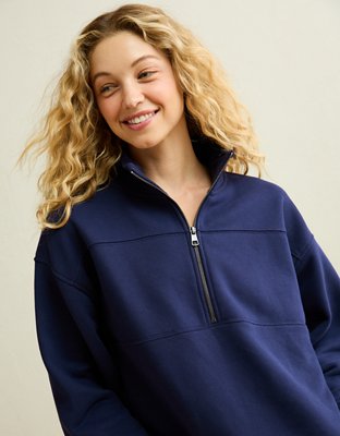 AE Everyday Luxe Quarter-Zip Sweatshirt