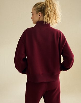 AE Everyday Luxe Quarter-Zip Sweatshirt | American Eagle