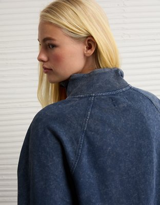 AE Big Hug Fleece Henley Sweatshirt