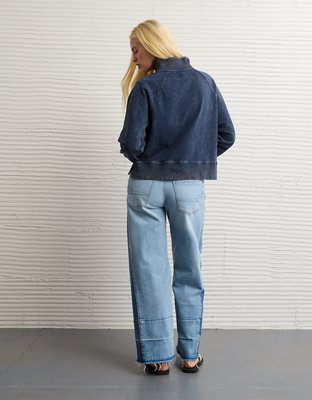 AE Big Hug Fleece Henley Sweatshirt