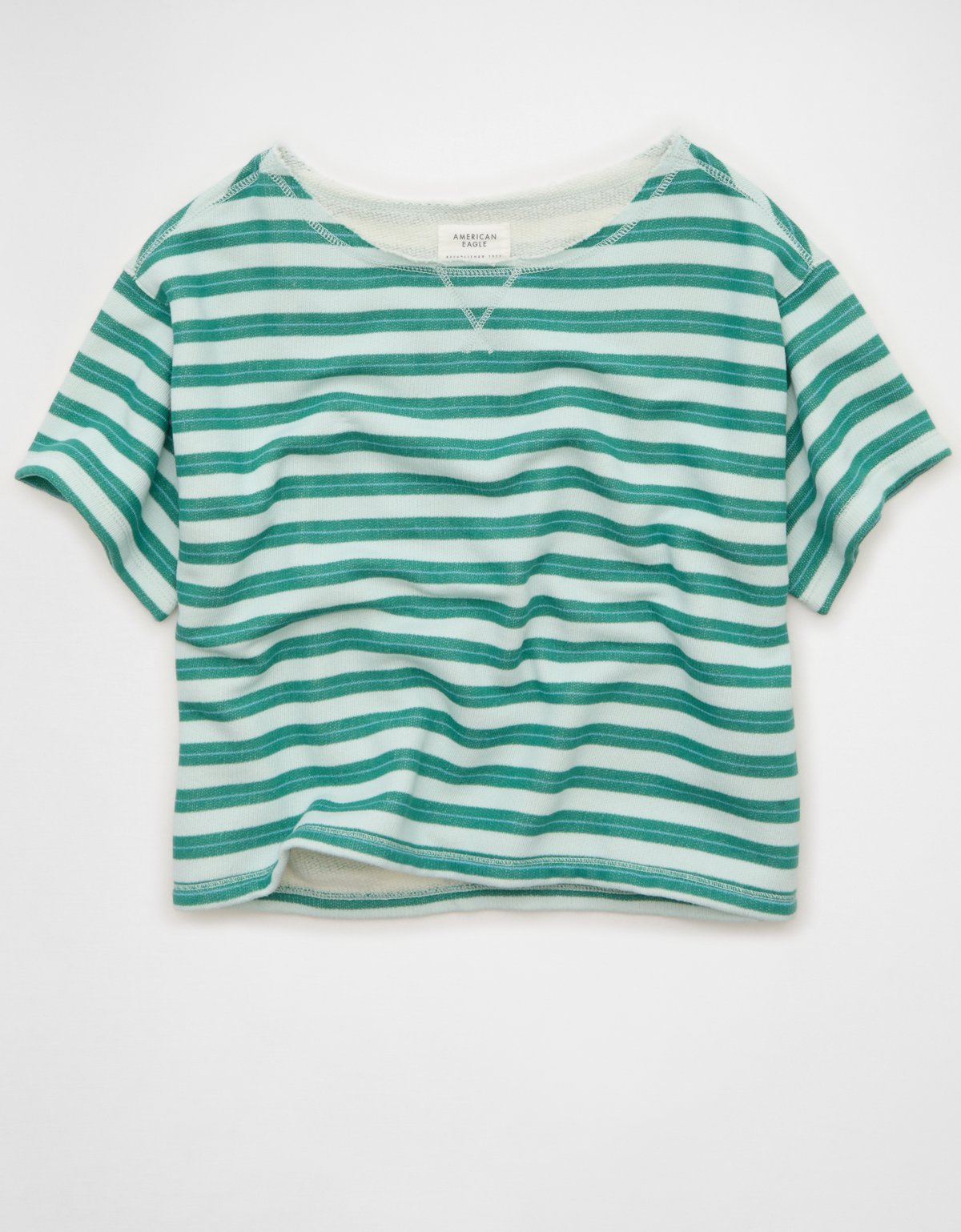 AE Off-the-Shoulder Short-Sleeve Sweatshirt - image 4