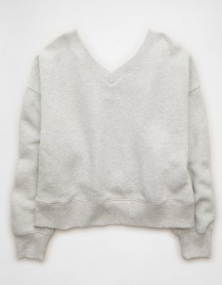 AE Cropped V-Neck Sweatshirt