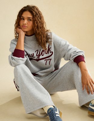 AE Everyday Luxe Mock Neck Sweatshirt