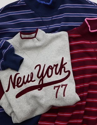 AE Everyday Luxe Mock Neck Sweatshirt