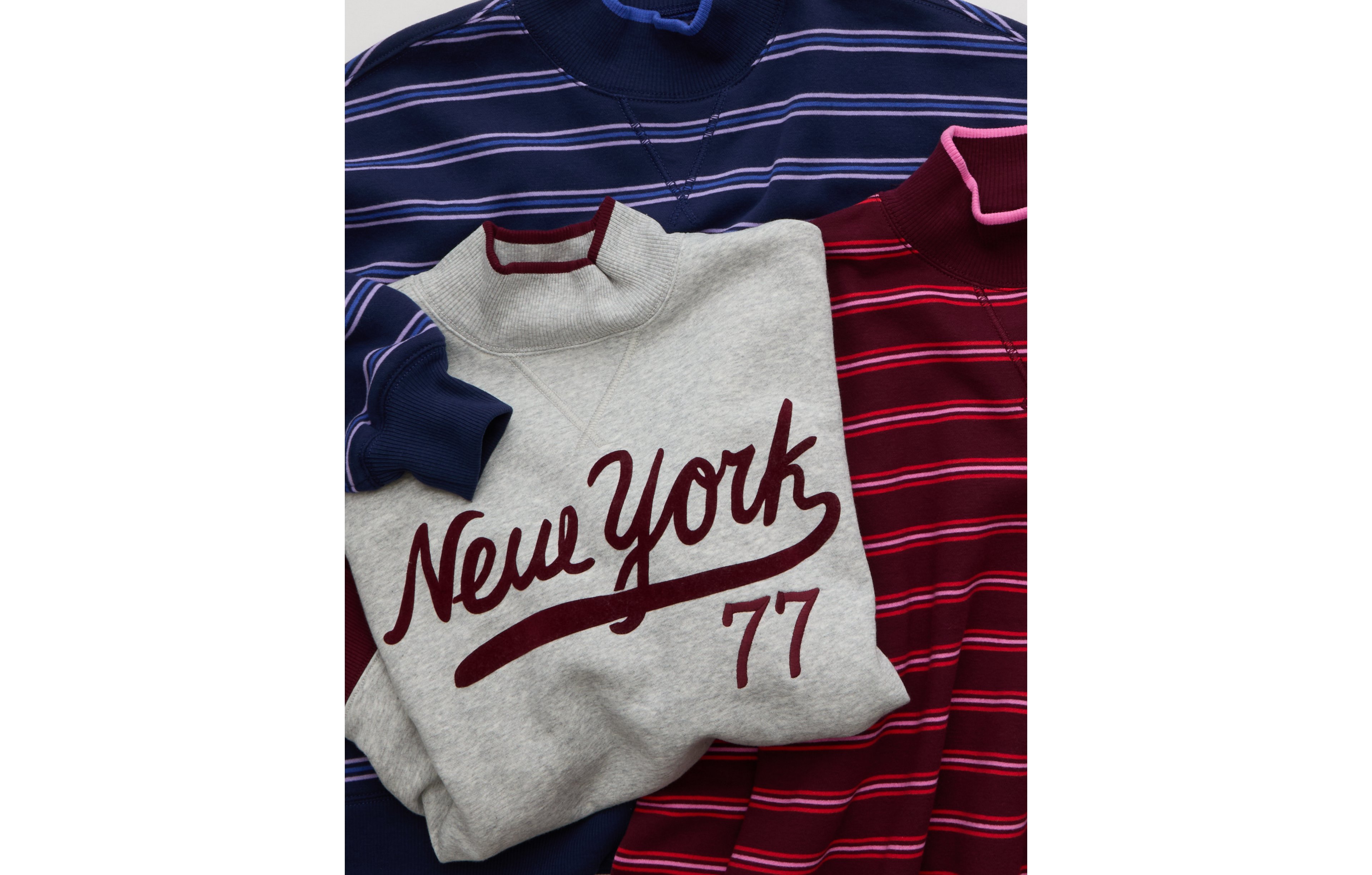 AE Everyday Luxe Mock Neck Sweatshirt