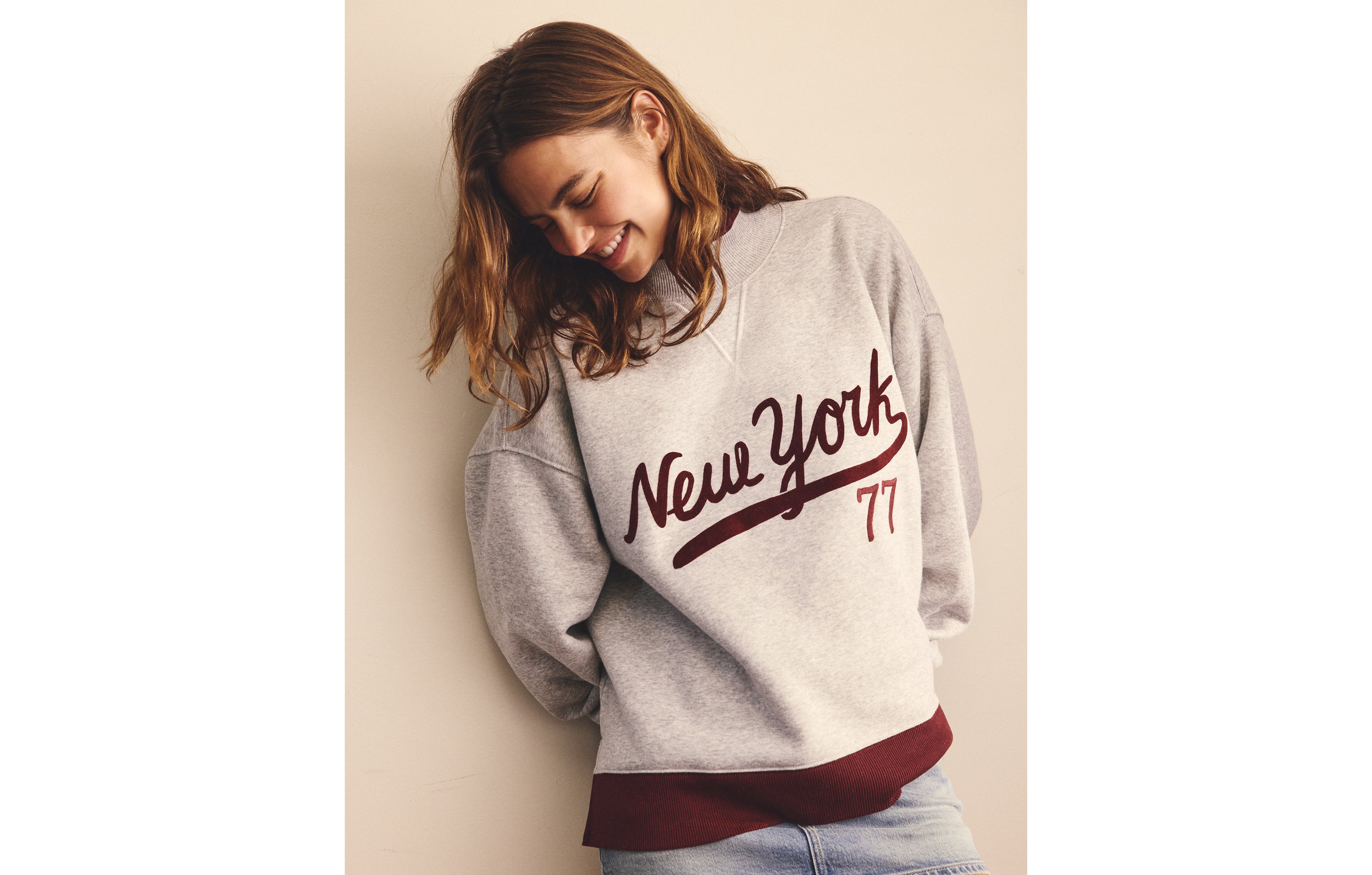 AE Everyday Luxe Mock Neck Sweatshirt