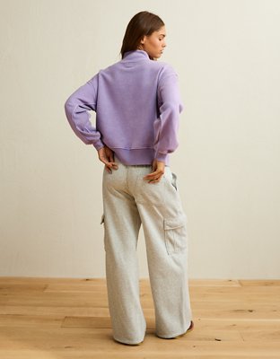 AE Everyday Luxe Quarter-Zip Sweatshirt