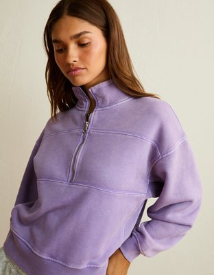 AE Everyday Luxe Quarter-Zip Sweatshirt | American Eagle
