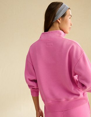 AE Everyday Luxe Quarter-Zip Sweatshirt | American Eagle