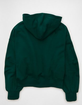 AE Everyday Luxe Balloon-Sleeve Full-Zip Sweatshirt | American Eagle