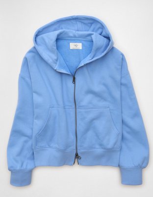 試着のみ　Heve Cloud Balloon Sweat AE Everyday Luxe Balloon-Sleeve Full-Zip Sweatshirt | American Eagle