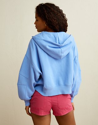新品　bluelea Sweat balloon pullover AE Everyday Luxe Balloon-Sleeve Full-Zip Sweatshirt | American Eagle