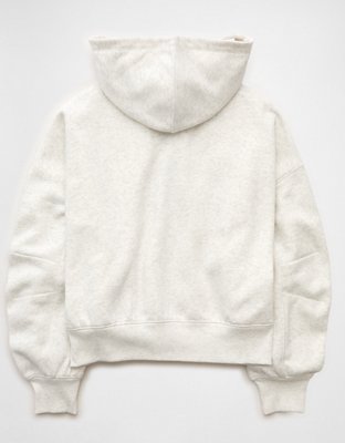 AE Everyday Luxe Balloon-Sleeve Full-Zip Sweatshirt
