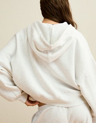AE Everyday Luxe Balloon-Sleeve Full-Zip Sweatshirt | American Eagle