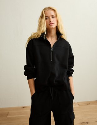 AE Everyday Luxe Quarter-Zip Sweatshirt