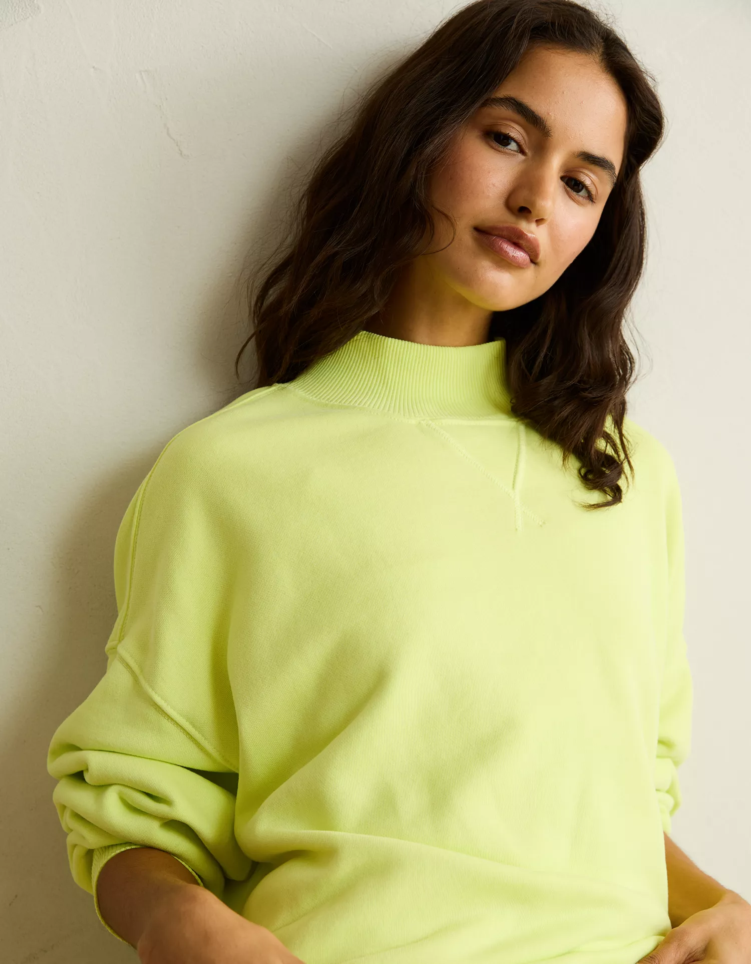 AE Everyday Luxe Mock Neck Sweatshirt - thumbnail 7