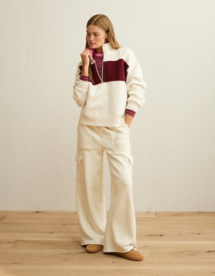 AE Everyday Luxe Quarter-Zip Sweatshirt