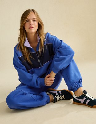 AE Everyday Luxe Quarter-Zip Sweatshirt | American Eagle