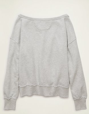 AE Dreamy Fleece Off-the-Shoulder Sweatshirt