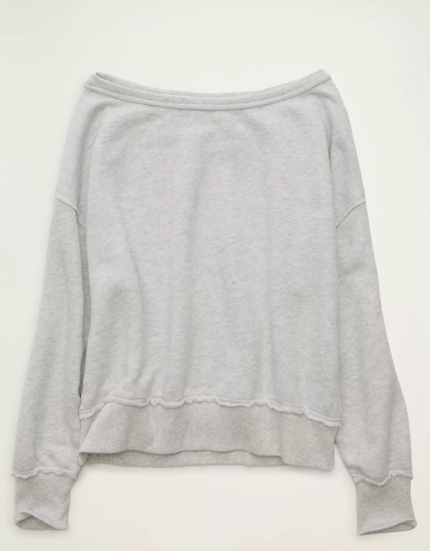 AE Dreamy Fleece Off-the-Shoulder Sweatshirt - thumbnail 3