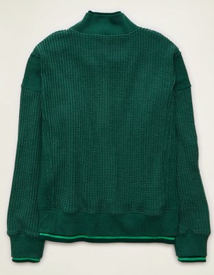 AE Big Hug Snap-Front Henley Sweatshirt