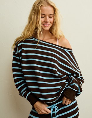 AE Dreamy Fleece Off-the-Shoulder Sweatshirt