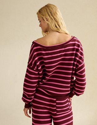 AE Dreamy Fleece Off-the-Shoulder Sweatshirt