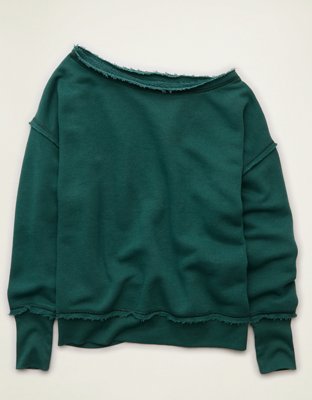 AE Dreamy Fleece Off-the-Shoulder Sweatshirt