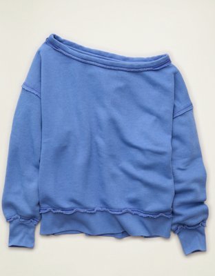 AE Dreamy Fleece Off-the-Shoulder Sweatshirt