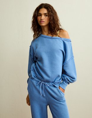 AE Dreamy Fleece Off-the-Shoulder Sweatshirt