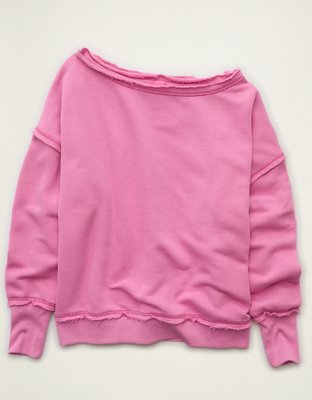 AE Dreamy Fleece Off-the-Shoulder Sweatshirt