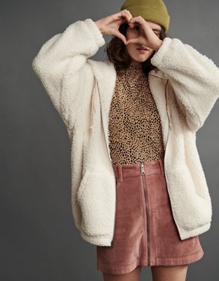 sherpa hoodie american eagle
