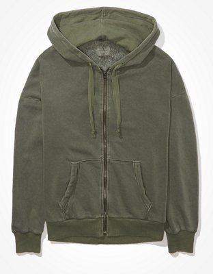 Женские худи American Eagle AE Forever Slouchy Zip-Up Sweatshirt — фото 3