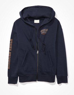 AE Fleece Graphic Zip Up Hoodie