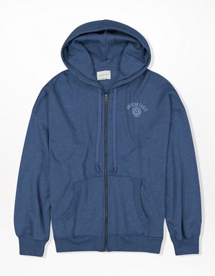 Женские худи American Eagle AE Fleece Oversized Zip-Up — фото 3
