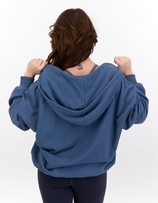 Женские худи American Eagle AE Fleece Oversized Zip-Up — фото 2