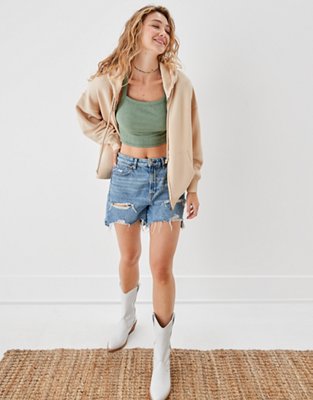 Женские худи American Eagle AE Oversized Textured Zip-Up — фото 2