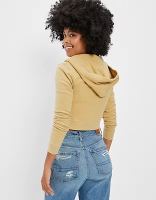 AE Cropped Zip-Up Hoodie