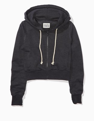 AE Cropped Quarter-Zip Sweatshirt