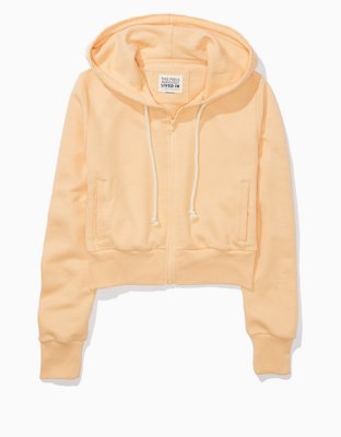 Cropped zip up discount hoodie american eagle