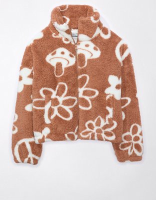 AE Zip-Up Bear Hug Sherpa Sweatshirt
